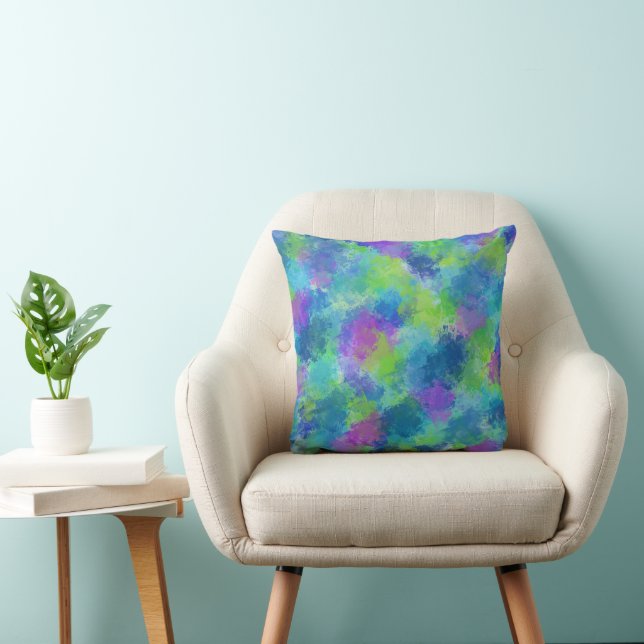 Hydrangeas Abstrakt Kissen (Stuhl )