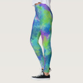 Hydrangeas Abstrakt Leggings (Links)