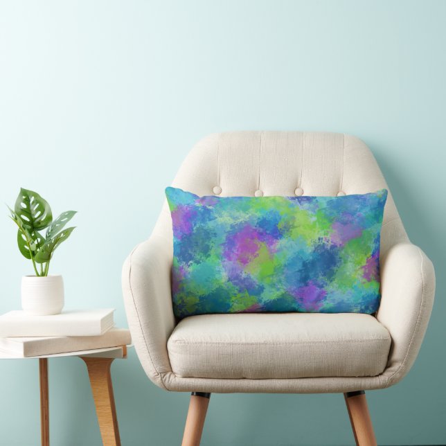 Hydrangeas Abstrakt Lendenkissen (Stuhl )