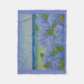 Hydrangeas am Meer Fleecedecke (Vorderseite)