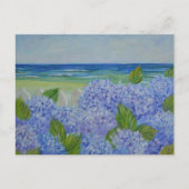 Hydrangeas am Meer Postkarte (Vorderseite)
