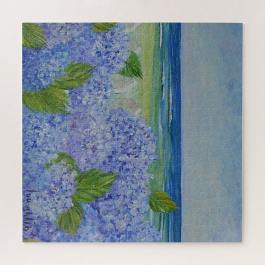 Hydrangeas am Meer Puzzle (Horizontal)