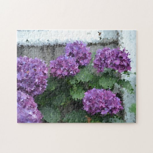 Hydrangeas am Meer Puzzle (Horizontal)