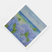 Hydrangeas am Meer Serviette (Ecke)