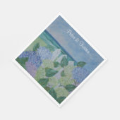 Hydrangeas am Strand Serviette (Ecke)