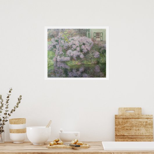 Hydrangeas am Ufer des Flusses Lys, 1898 (oi Poster (Küche)