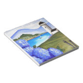 Hydrangeas an der Bucht Notizblock (angewinkelt)