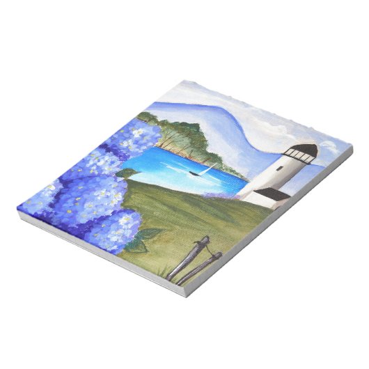 Hydrangeas an der Bucht Notizblock (Rotiert)