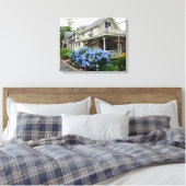 Hydrangeas an der Ecke - Martha's Vineyard Leinwanddruck (Insitu (Schlafzimmer))