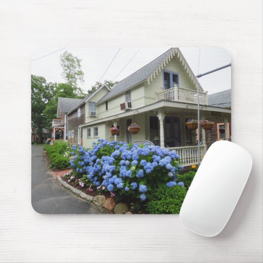 Hydrangeas an der Ecke - Martha's Vineyard Mousepad (Mit Mouse)