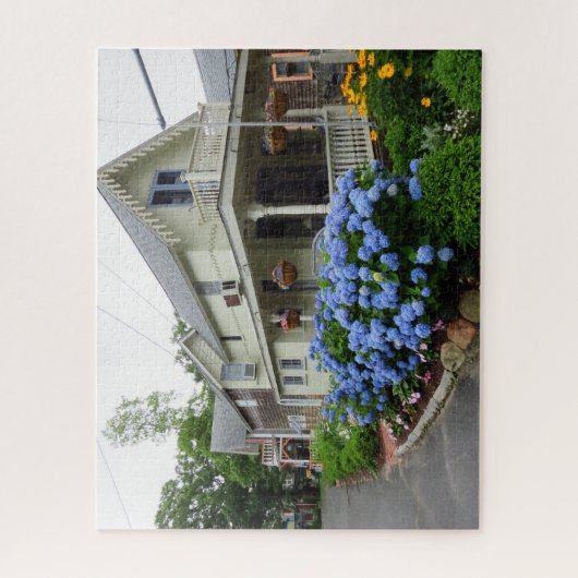 Hydrangeas an der Ecke - Martha's Vineyard Puzzle (Vertikal)