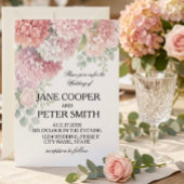  Hydrangeas and roses pastel colours Einladung