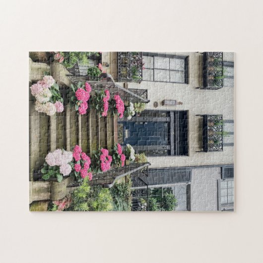 Hydrangeas auf der Gordon Street | Savannah Puzzle (Horizontal)