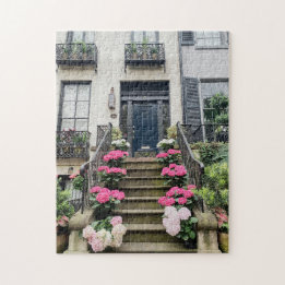 Hydrangeas auf der Gordon Street | Savannah Puzzle