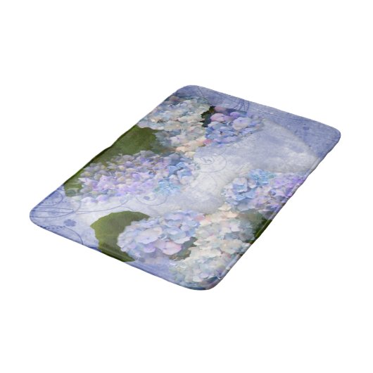 Hydrangeas Badematte (Schrägansicht)