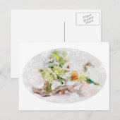 Hydrangeas Bella Watercolor Postcard Postkarte (Vorne/Hinten)