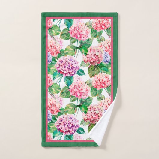 Hydrangeas-Blume Badhandtuch Set (Handtuch)
