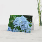Hydrangeas Blume Cards Blue Hydrangeas Garden Dankeskarte (Vorderseite)