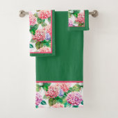 Hydrangeas Blumenmuster Badhandtuch Set (Insitu)