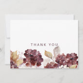 Hydrangeas Botanische Beerdigung Einfach Danke (Vorderseite)