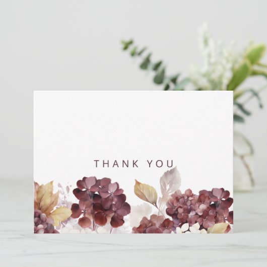 Hydrangeas Botanische Beerdigung Einfach Danke (Stehend Vorderseite)