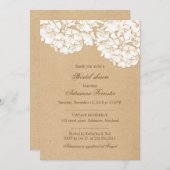 Hydrangeas-Brautparty Einladung (Vorne/Hinten)