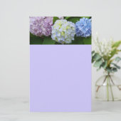 Hydrangeas Briefpapier (Stehend Vorderseite)
