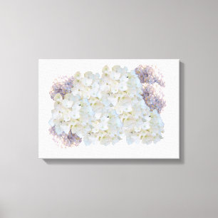 Hydrangeas Canvas, weiß und rosa Leinwanddruck