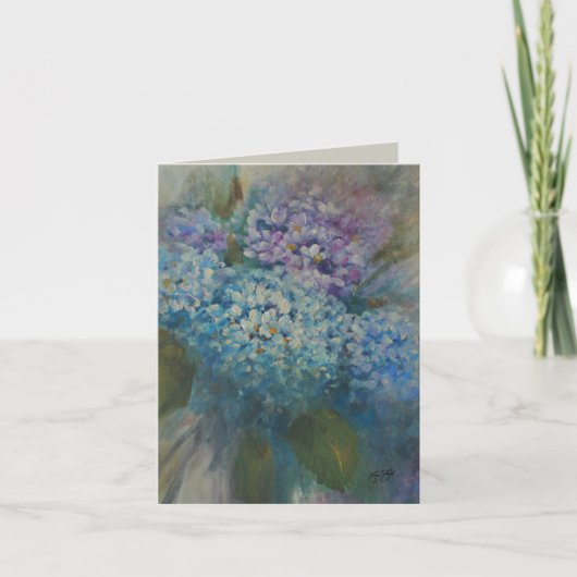 Hydrangeas Card Dankeskarte (Vorderseite)
