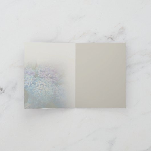 Hydrangeas Card Dankeskarte (Innenseite)