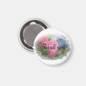 HYDRANGEAS danke Gastgeschenk Hochzeit Magnet (Vorderseite/Rückseite)