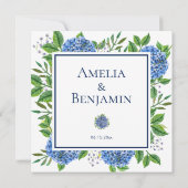 Hydrangeas danke Ihnen ein Geschenk für den Hochze (Rückseite)