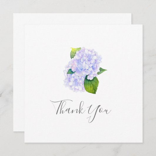 Hydrangeas Dankeskarte (Vorne/Hinten)