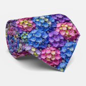 Hydrangeas & Diamonds | Brautmode und Event-Hals S Krawatte (Gerollt)