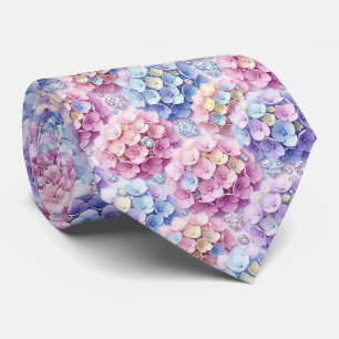 Hydrangeas & Diamonds   Hochzeits- und Eventhalske Krawatte