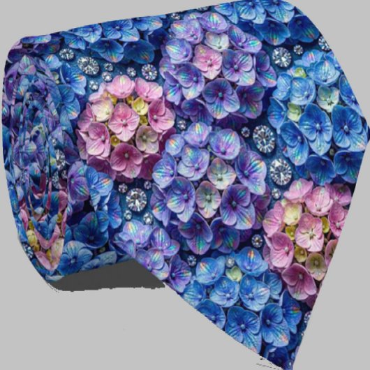 Hydrangeas & Diamonds | Hochzeits- und Eventhalske Krawatte