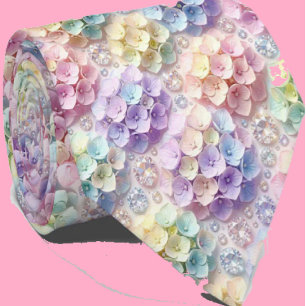 Hydrangeas & Diamonds   Pastel Regenbogen Krawatte