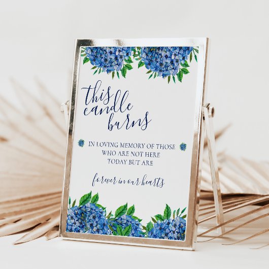 Hydrangeas diese Kerze verbrüht sich in das Liebes Poster