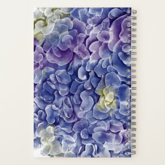 Hydrangeas Dot Grid BuJo Notizblock (Rückseite)