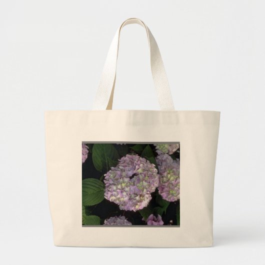 Hydrangeas Duffle Jumbo Stoffbeutel (Vorne)
