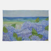 Hydrangeas durch das Meer Geschirrtuch (Horizontal)