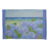 Hydrangeas durch das Meer Kissenbezug (Vorderseite)