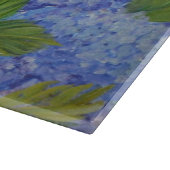 Hydrangeas durch das Meer Schneidebrett (Ecke)