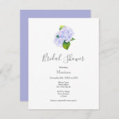 Hydrangeas Einladung (Vorne/Hinten)