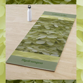Hydrangeas Floral Celadon Grüne Blüten Yogamatte