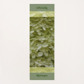 Hydrangeas Floral Celadon Grüne Blüten Yogamatte (Vorderseite)