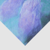 Hydrangeas Floral Chic Lila Aquamarinen Vintagen Seidenpapier (Detail)