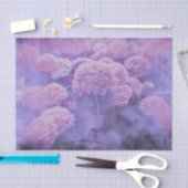 Hydrangeas Floral Chic Lila Vintage Textur Seidenpapier (Handwerk)