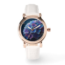 Hydrangeas Floral Lila und blau