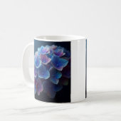 Hydrangeas Floral Lila und blau Kaffeetasse (Vorderseite Links)